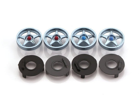 MR Slotcar | Wheel Inserts | McLaren F1 GTR - OZ Silver | 17.3mm | MR7804
