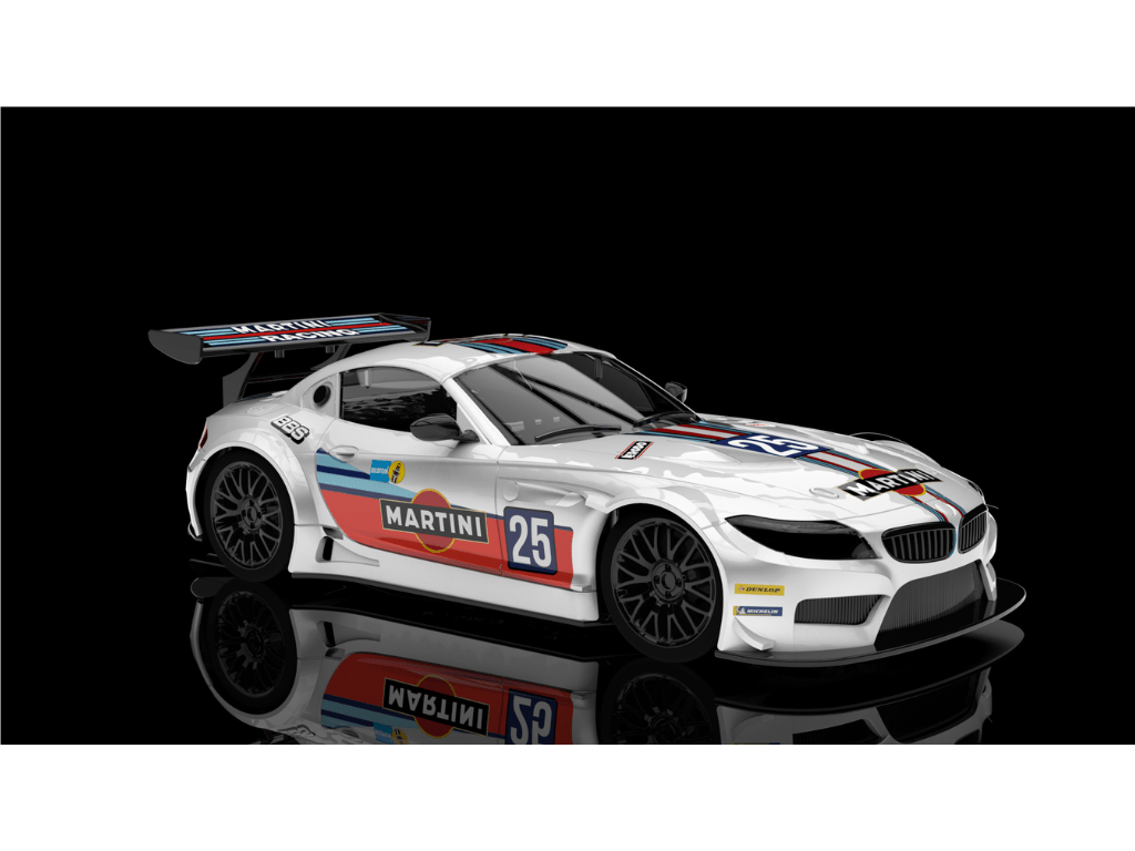 NSR | BMW Z4 GT3 | 25 Martini White | 0601AW | 1/32 Slot Car