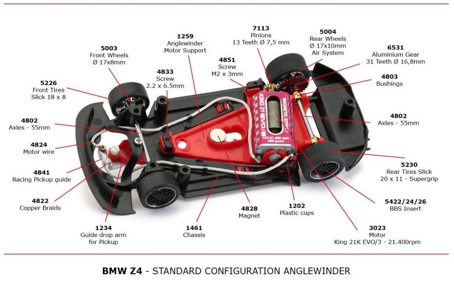 NSR | BMW Z4 GT3s - Sidewinder | Bundle 7 | 1/32 Slot Cars