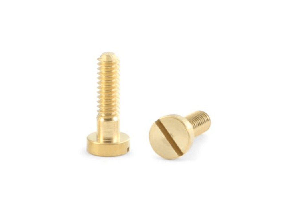 NSR | Body Float Screws - M2.2x8mm | Brass | Flat / Slotted Head | x10 Pack | 4836