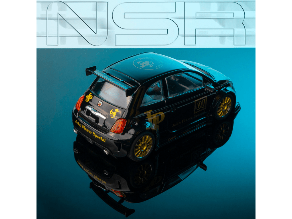 NSR | Fiat 500 Abarth | 1 John Player Special | 0427SW | 1/32 Slot Car