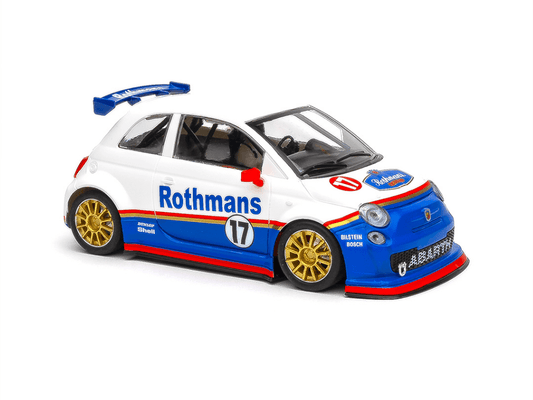 NSR | Fiat 500 Abarth | 17 Rothmans | 0609SW | 1/32 Slot Car