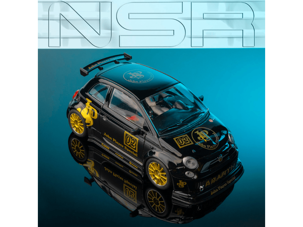 NSR | Fiat 500 Abarth | 2 John Player Special | 0428SW | 1/32 Slot Car