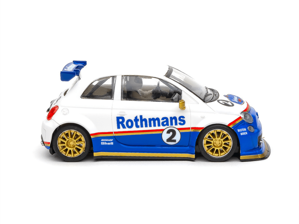NSR | Fiat 500 Abarth | 2 Rothmans | 0608SW | 1/32 Slot Car
