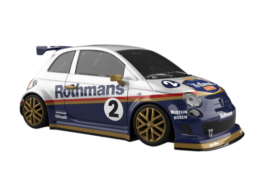 NSR | Fiat 500 Abarth | 2 Rothmans | 0608SW | 1/32 Slot Car