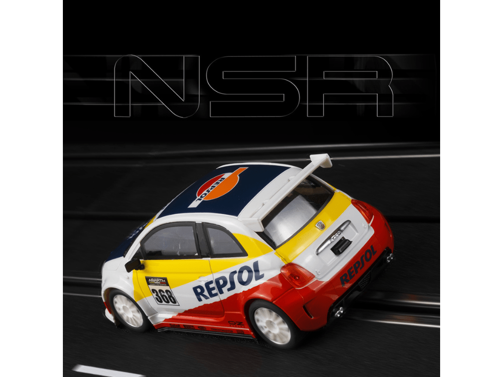 NSR | Fiat 500 Abarth | 368 Repsol | 0338SW | 1/32 Slot Car