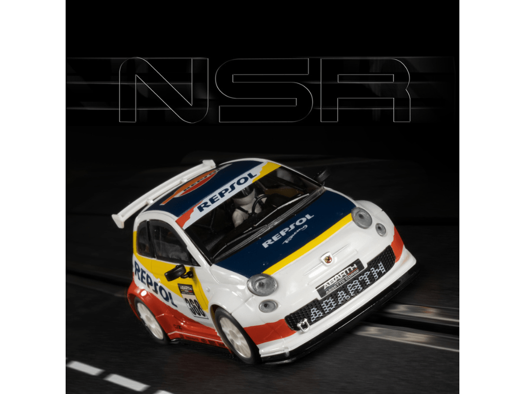 NSR | Fiat 500 Abarth | 368 Repsol | 0338SW | 1/32 Slot Car