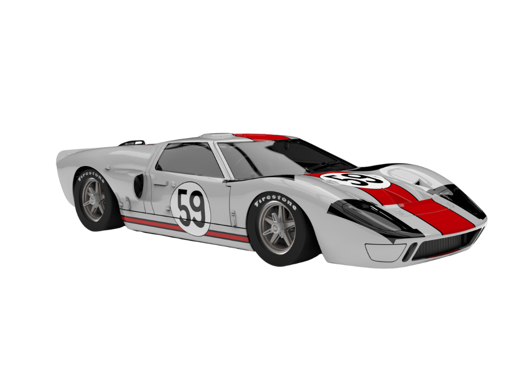 NSR | Ford GT40 Mk I | 59 Essex Wire | 0603SW | 1/32 Slot Car