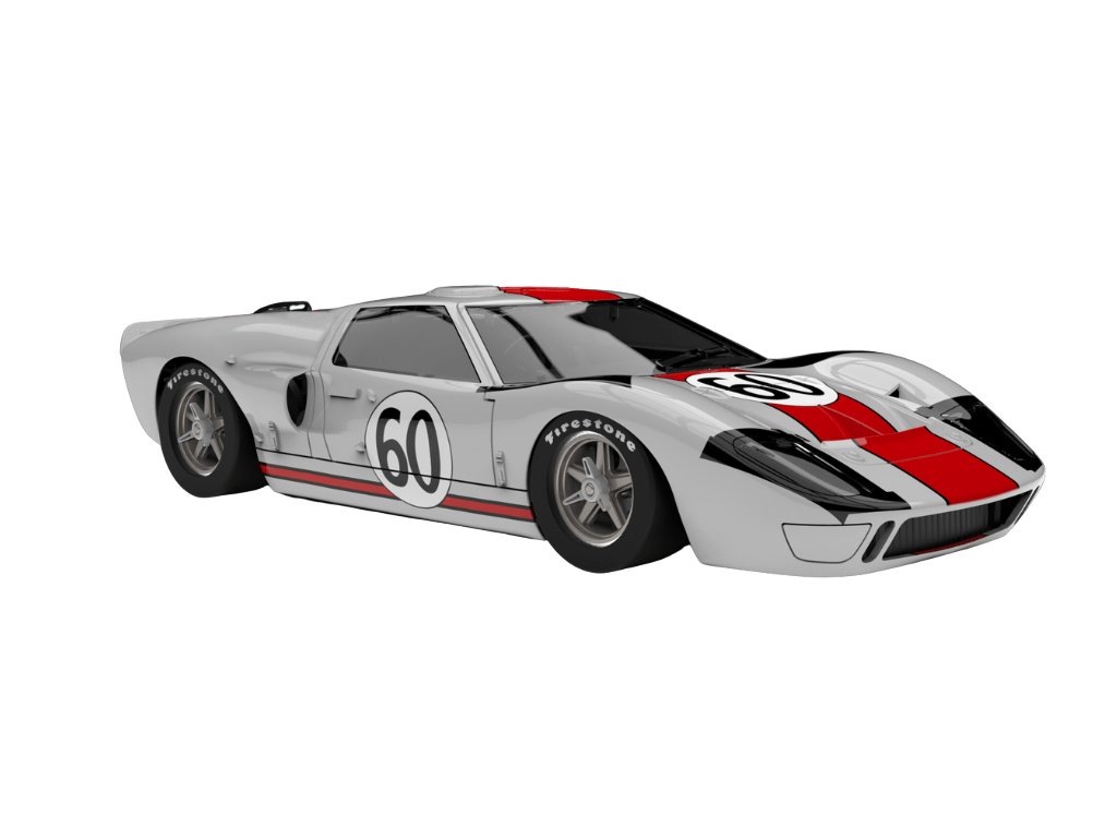 NSR | Ford GT40 Mk I | 60 Essex Wire | 0604SW | 1/32 Slot Car