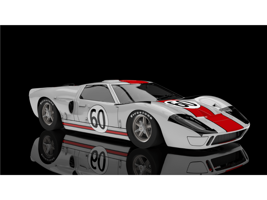 NSR | Ford GT40 Mk I | 60 Essex Wire | 0604SW | 1/32 Slot Car