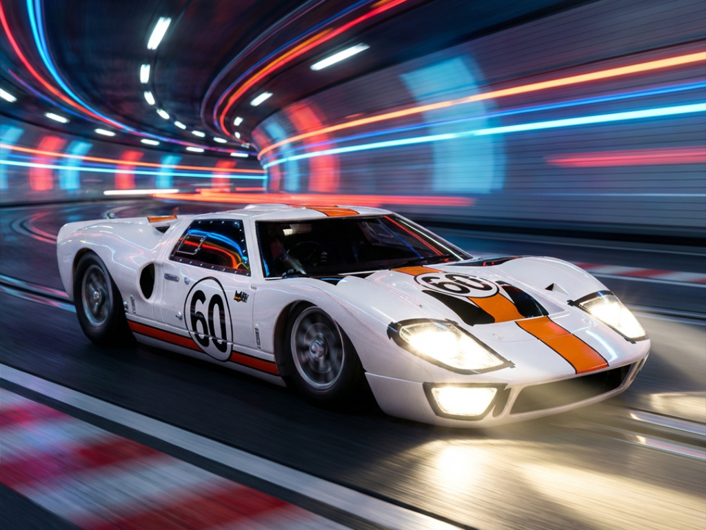 NSR | Ford GT40 Mk I | 60 Essex Wire | 0604SW | 1/32 Slot Car