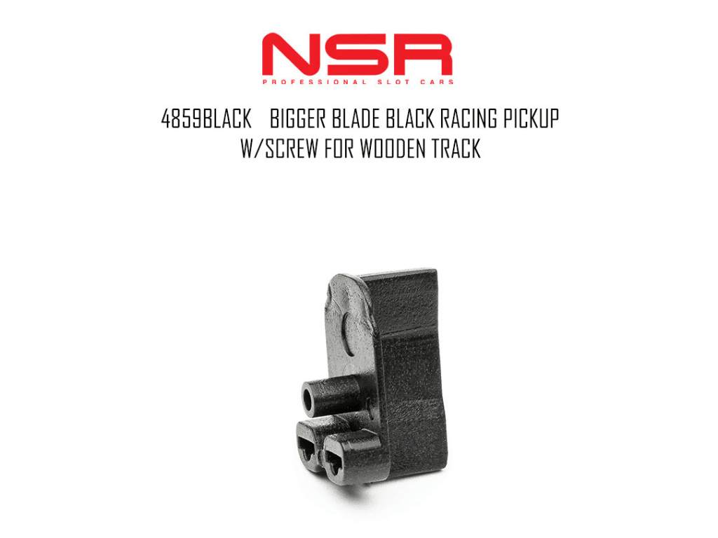 NSR | Pick Up Guide | Racing - Wood Track | Screw Fit | 4859 BLACK | 1/32 Slot Car Parts