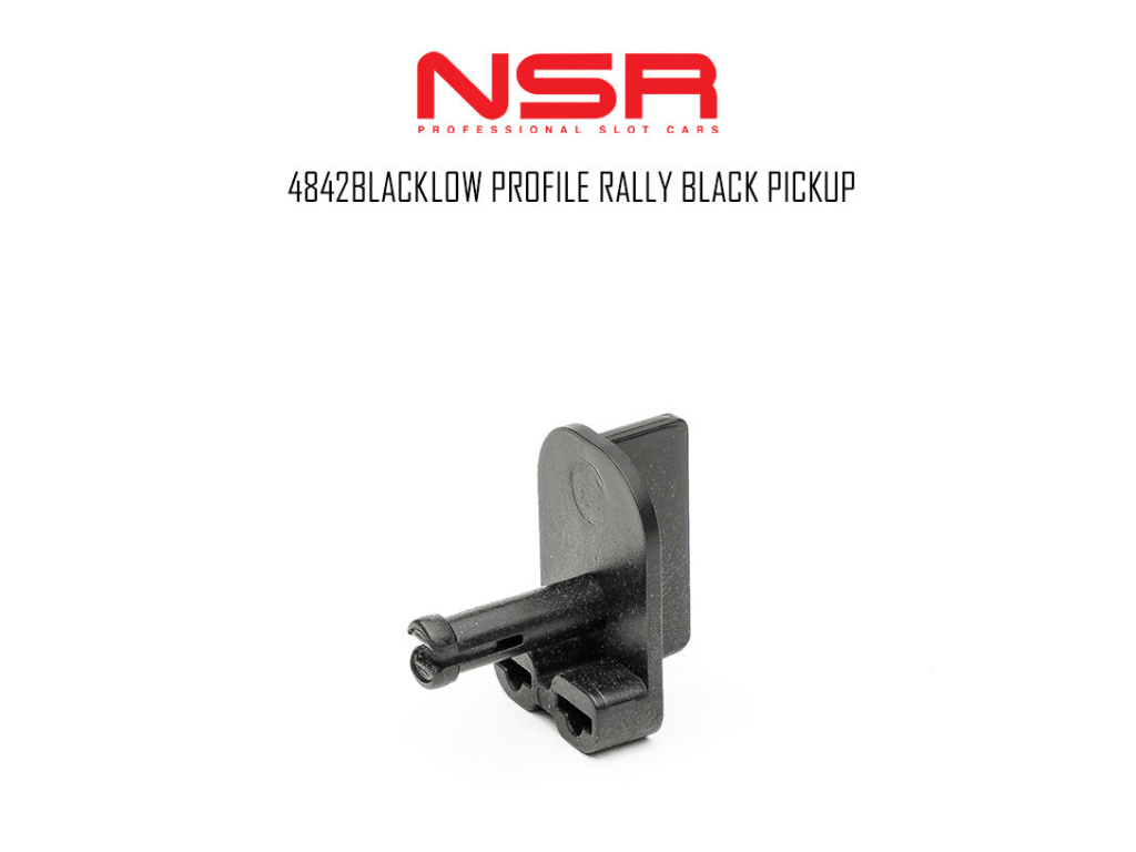 NSR | Pick Up Guide | Rally - Long Shaft | Press Fit | 4842 BLACK | 1/32 Slot Car Parts