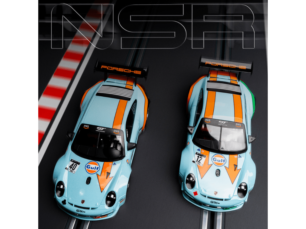 NSR | Porsche 911 GT3 R | 12 Gulf GPX Racing | 0422AW | 1/32 Slot Car