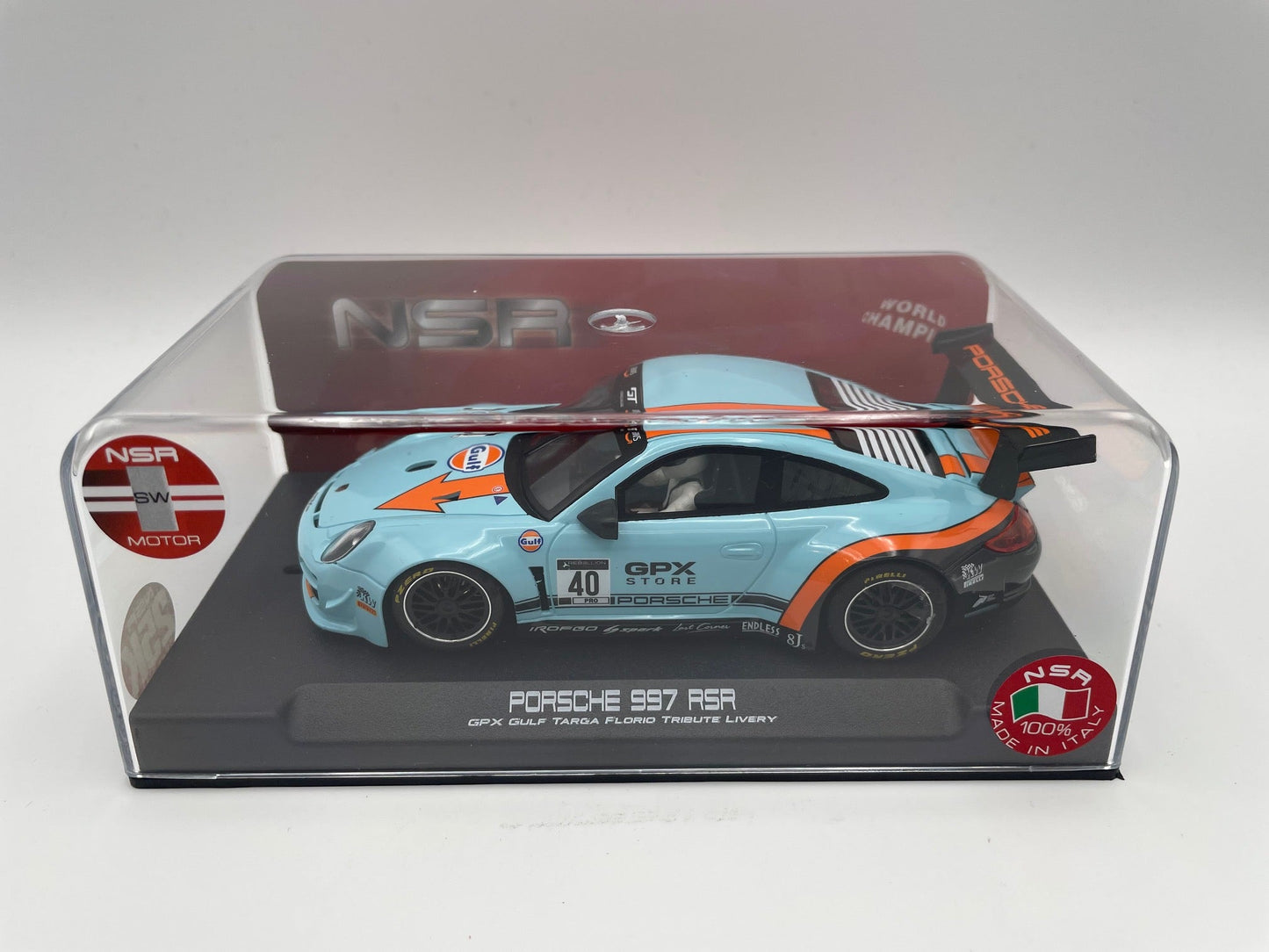 NSR - Porsche 997 GT3 R - #40 Gulf GPX - Targa Florio Tribute - 0423SW Sidewinder