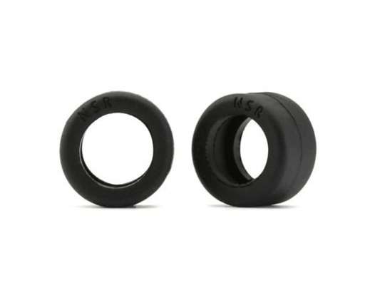 NSR | Ready to Race Rubber Tires | 19x10mm - Black Slick | x4 Pack | 5264B