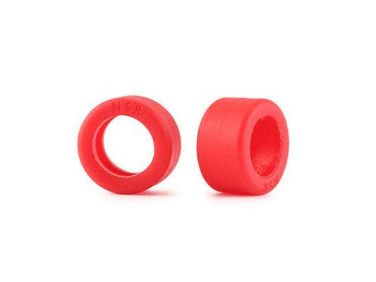NSR | Ready to Race Tires x4 Pack | 19x10mm | Fits 15.9” / 16.2” / 16.5” Wheels | Red | 5264