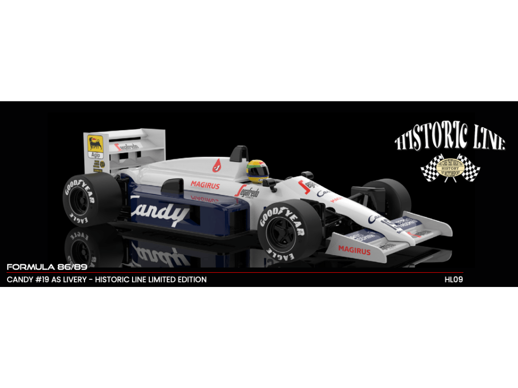 NSR | Toleman TG184 | 19 Ayrton Senna - Formula 1 1984 | Formula 86/89 | Historic Line | HL09