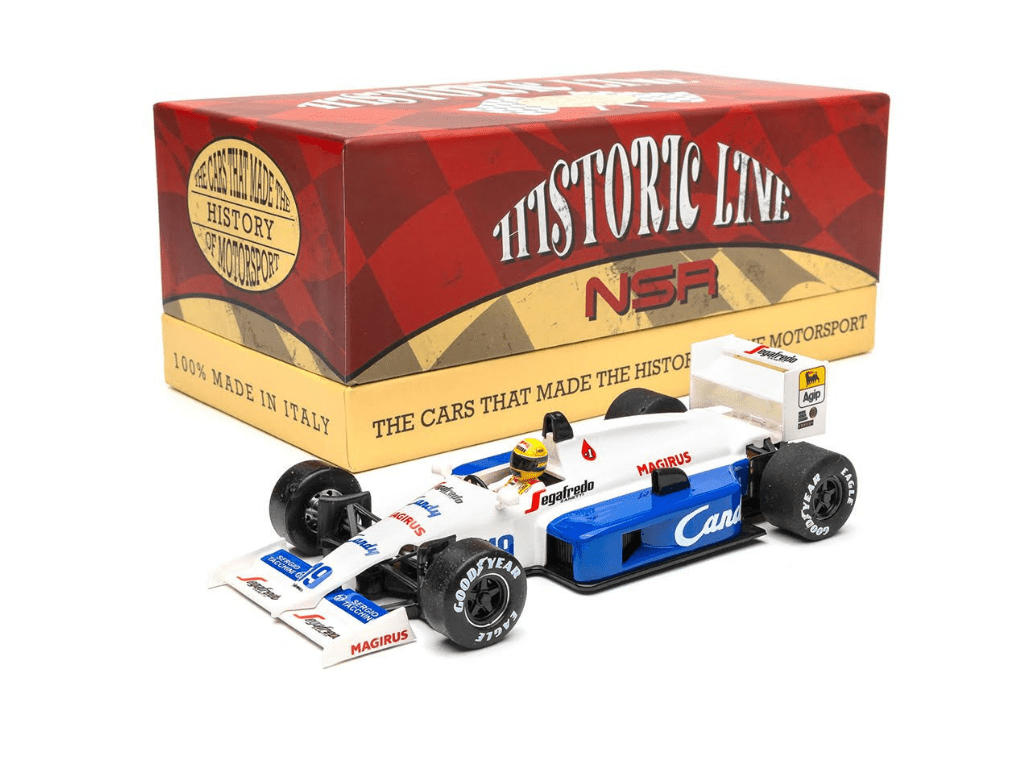 NSR | Toleman TG184 | 19 Ayrton Senna | Formula 86/89 | Historic Line | HL09 | 1/32 Slot Car