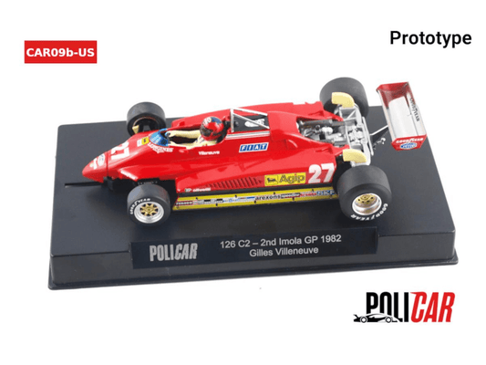 Policar | Ferrari 126C2 | 27 Gilles Villeneuve | PCAR09B - US | 1/32 Slot Car