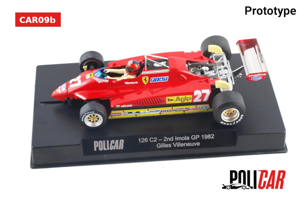 Policar | Ferrari 126C2 | 27 Gilles Villeneuve | PCAR09B - US | 1/32 Slot Car