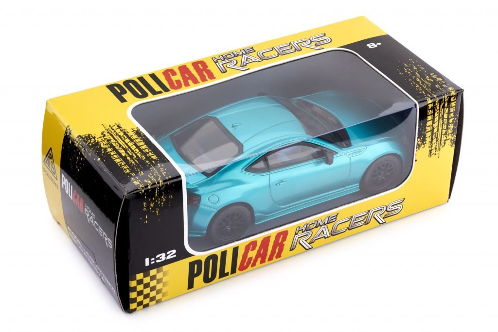 Policar | Subaru BRZ (ZC6) | Cyan | Home Racers | CT01-cyan | 1/32 Scale Slot Car