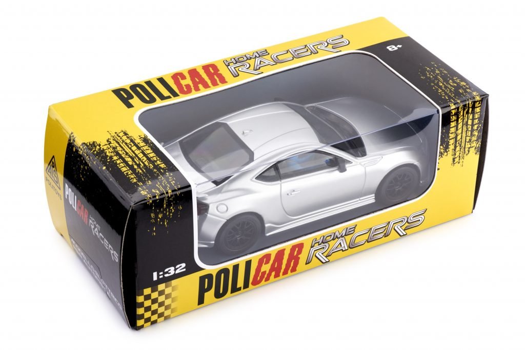 Policar | Subaru BRZ (ZC6) | Silver | Home Racers | CT01-silver | 1/32 Scale Slot Car