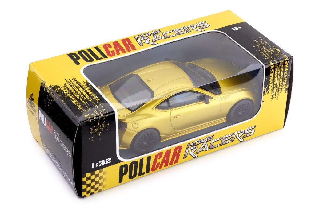 Policar | Subaru BRZ (ZC6) | Yellow | Home Racers | CT01-yellow | 1/32 Scale Slot Car