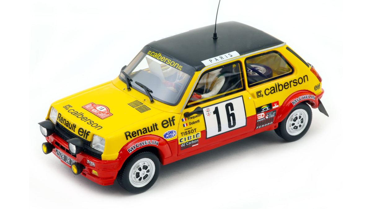 Avant Slot | Renault 5 Alpine | #16 Renault Elf Calberson | Exclusive Series | WRC002b | 1/32 Scale Slot Car