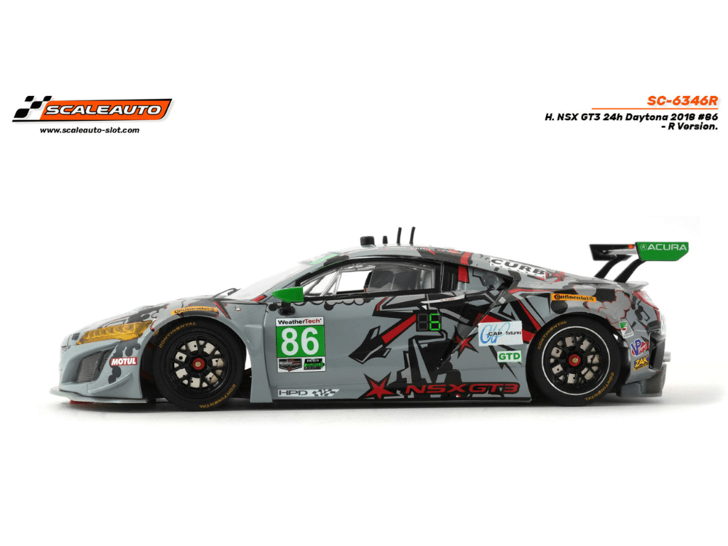 Scaleauto | Acura NSX GT3 | 86 Meyer Shank | R Series | SC - 6347R | 1/32 Slot Car