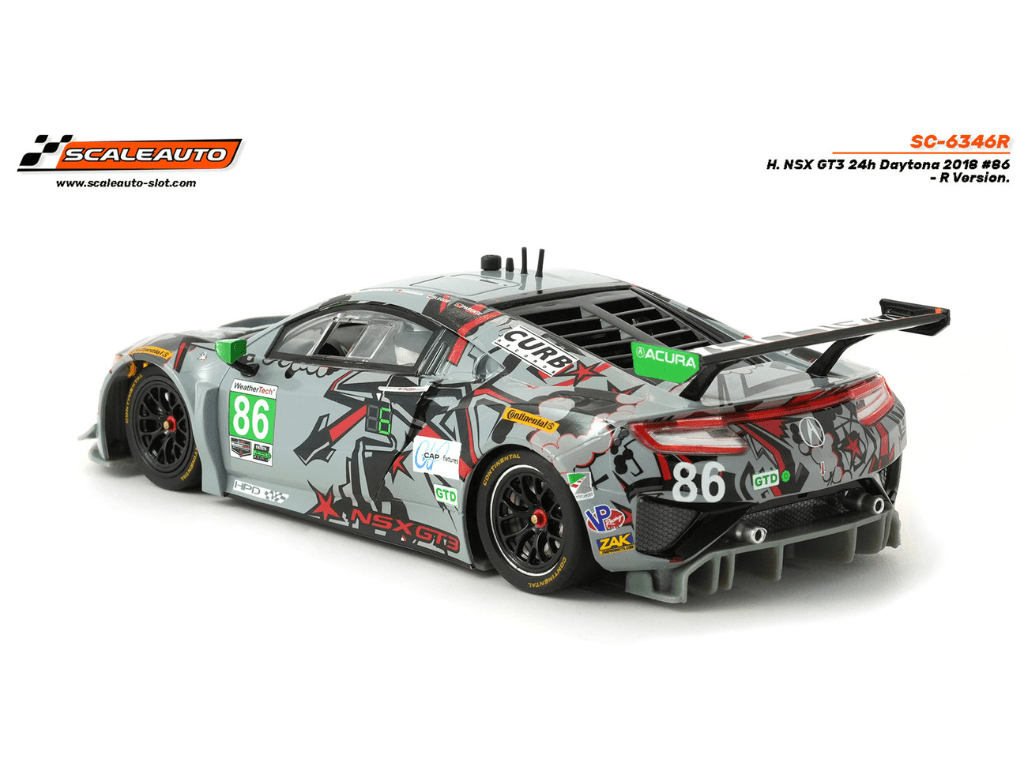 Scaleauto | Acura NSX GT3 | 86 Meyer Shank | R Series | SC - 6347R | 1/32 Slot Car