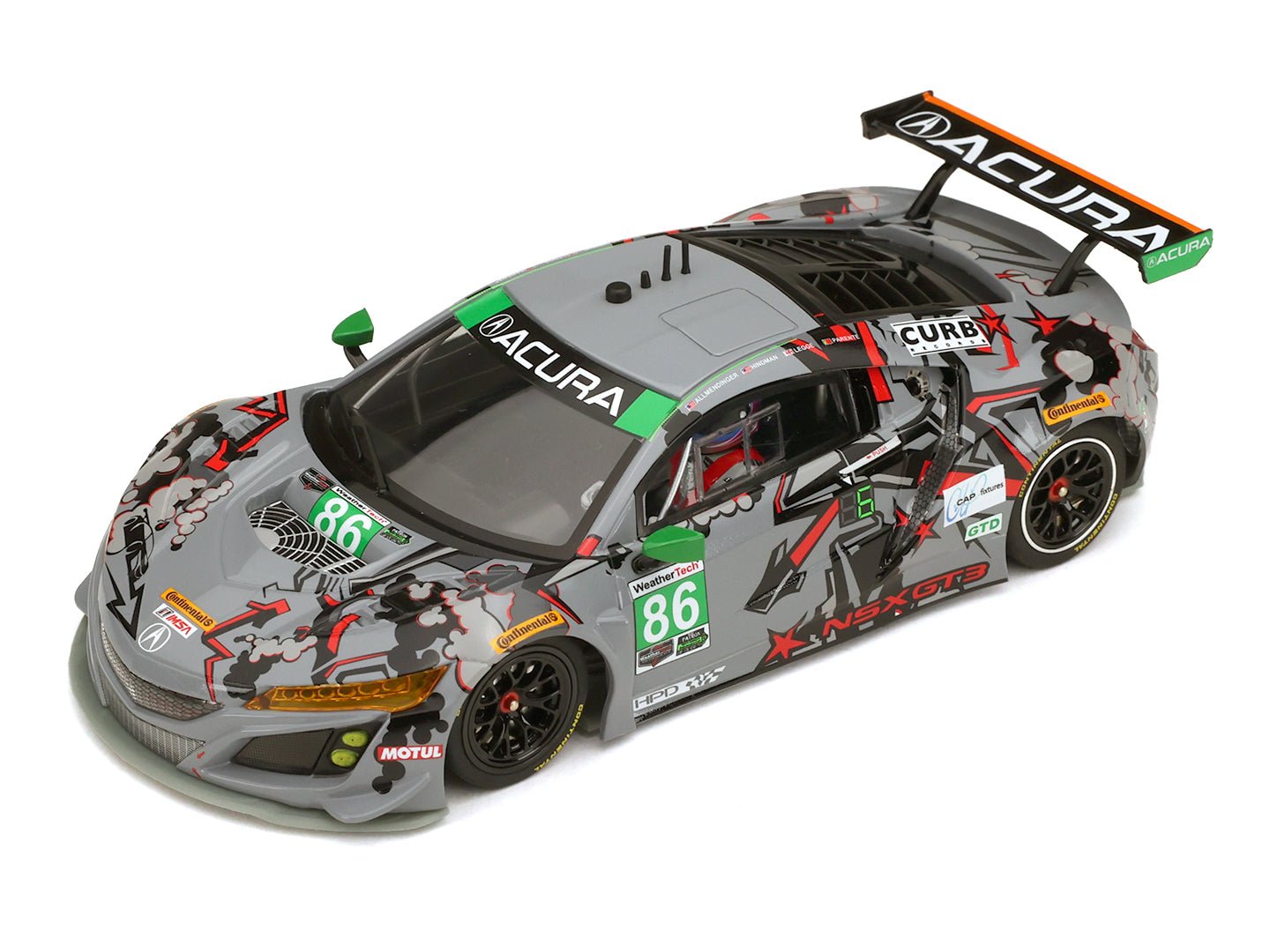 Scaleauto | Acura NSX GT3 | 86 Meyer Shank | R Series | SC - 6347R | 1/32 Slot Car