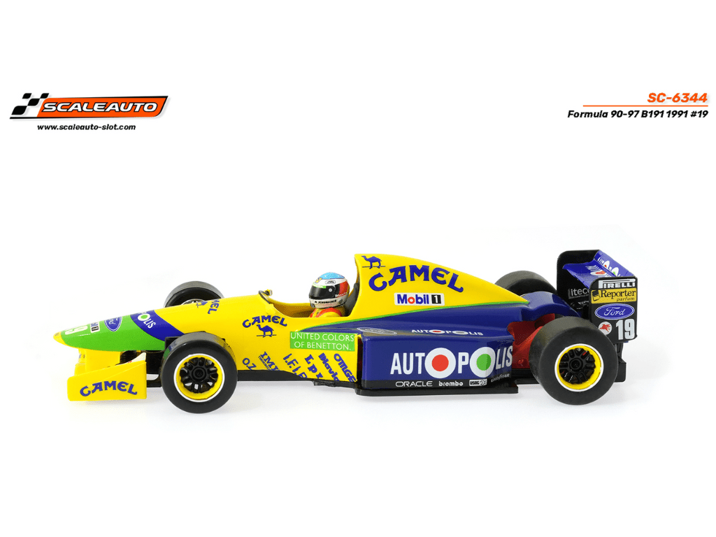 Scaleauto | Benetton B191 | #19 Michael Schumacher - Formula 1 1991 | Formula 90/97 Series| SC - 6344