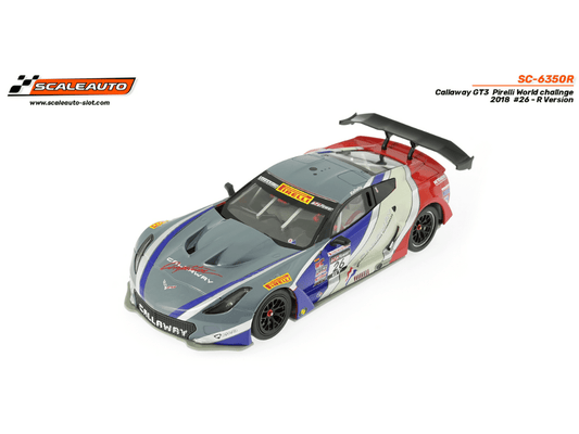 Scaleauto - Callaway Corvette C7 GT3 - R - #26 Callaway Competition - PWC 2018 - R Series - SC - 6350R