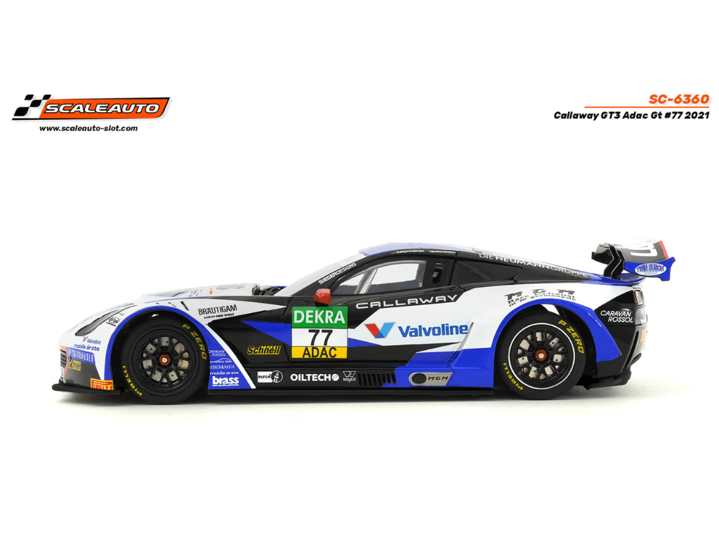 Scaleauto | Callaway Corvette C7 GT3 - R | 77 Callaway Competition | Home Series | SC - 6360 | 1/32 Slot Car