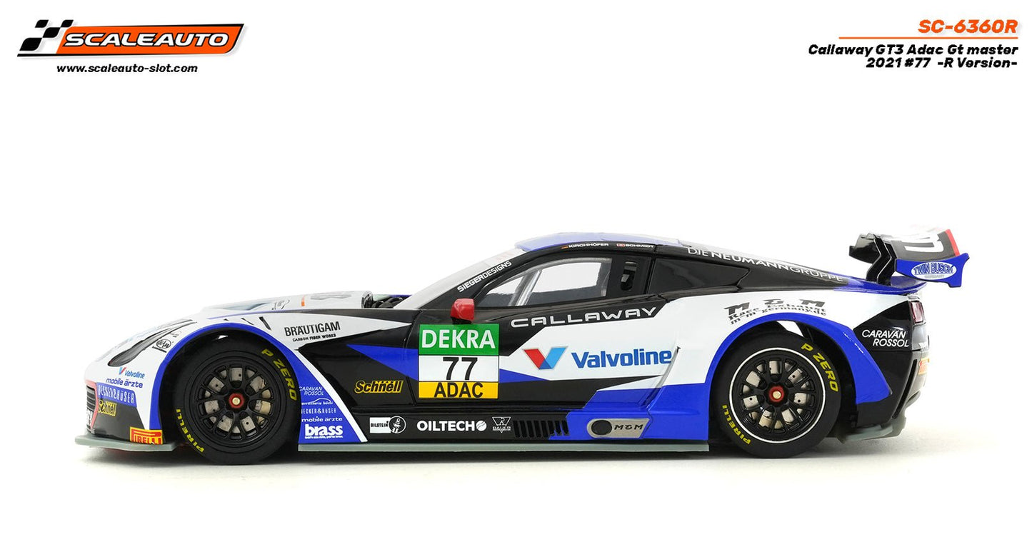 Scaleauto | Callaway Corvette C7 GT3 - R | 77 Valvoline | R Series | SC - 6360R | 1/32 Slot Car