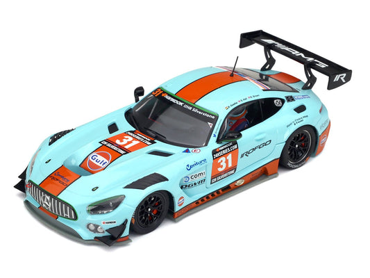 Scaleauto | Mercedes - AMG GT3 | 31 ROFGO Gulf | R Series | SC - 6355R | 1/32 Slot Car