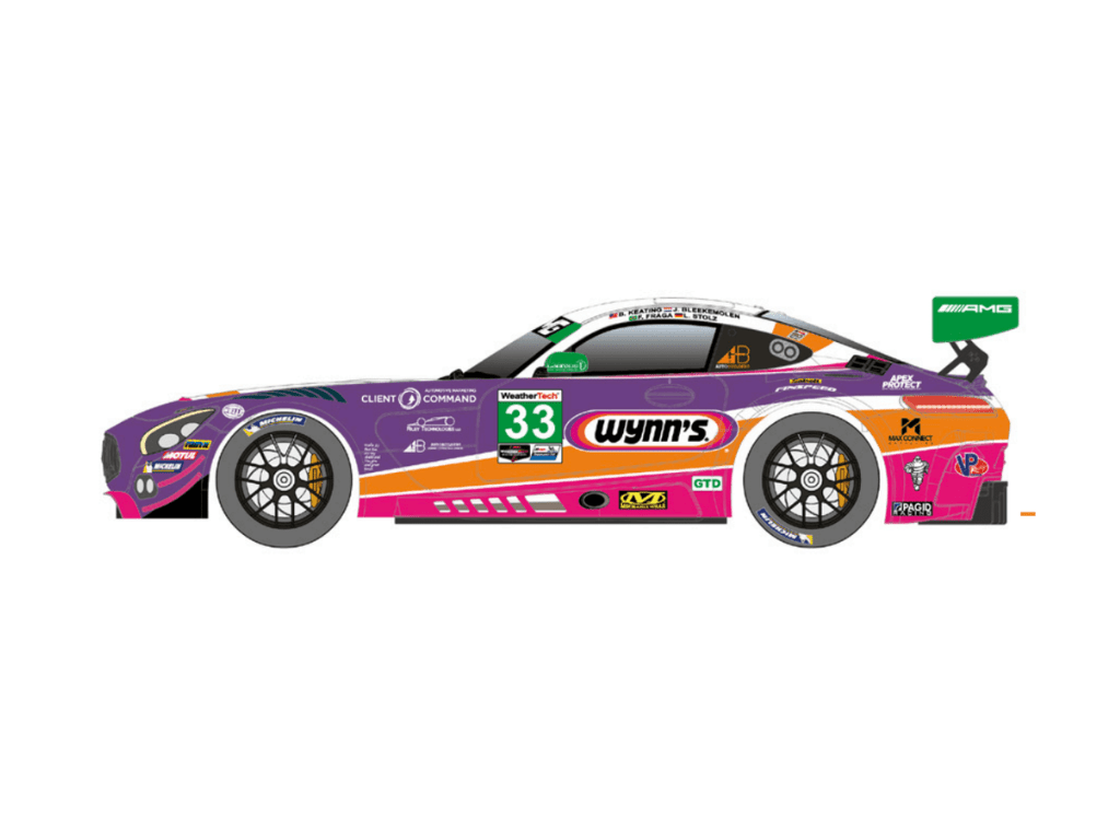 Scaleauto | Mercedes - AMG GT3 | #33 Wynn’s - IMSA 2019 | Home Series | PRE - ORDER - SC - 6356