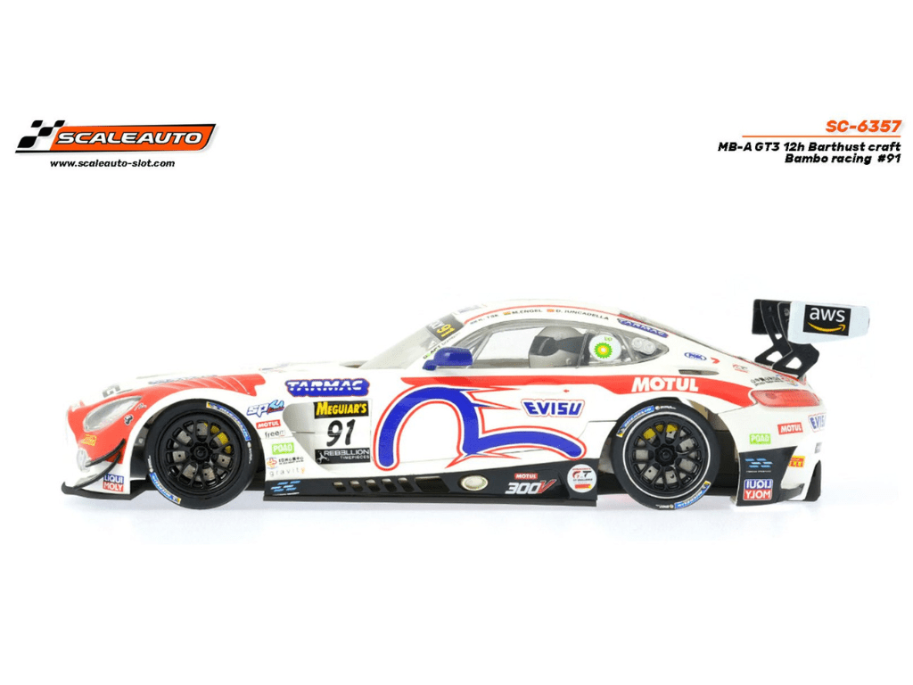 Scaleauto | Mercedes - AMG GT3 Evo | 91 Craft - Bamboo | Home Series | SC - 6357 | 1/32 Slot Car