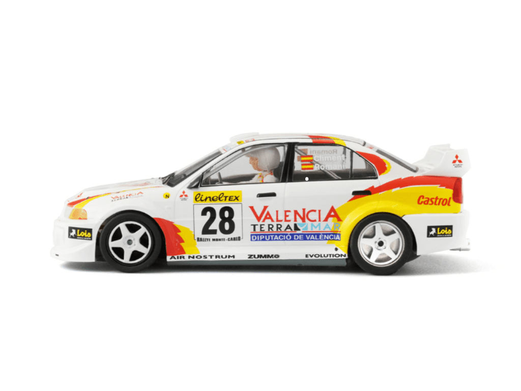 Scaleauto | Mitsubishi Lancer Evo V | 28 Valencia Terra - WRC 1999 | R 4WD Series | SC - 6369R