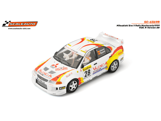Scaleauto | Mitsubishi Lancer Evo V | 28 Valencia Terra - WRC 1999 | R 4WD Series | SC - 6369R