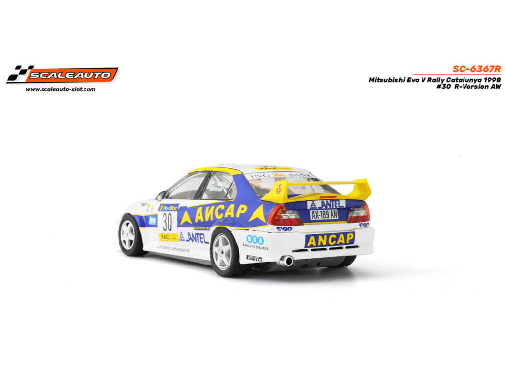 Scaleauto | Mitsubishi Lancer Evo V | 30 Ancap - WRC 1998 | R 4WD Series | SC - 6367R
