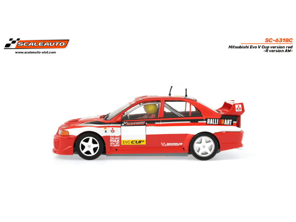 Scaleauto | Mitsubishi Lancer Evo V | Evo Cup - Red | R 4WD Series | SC - 6318C