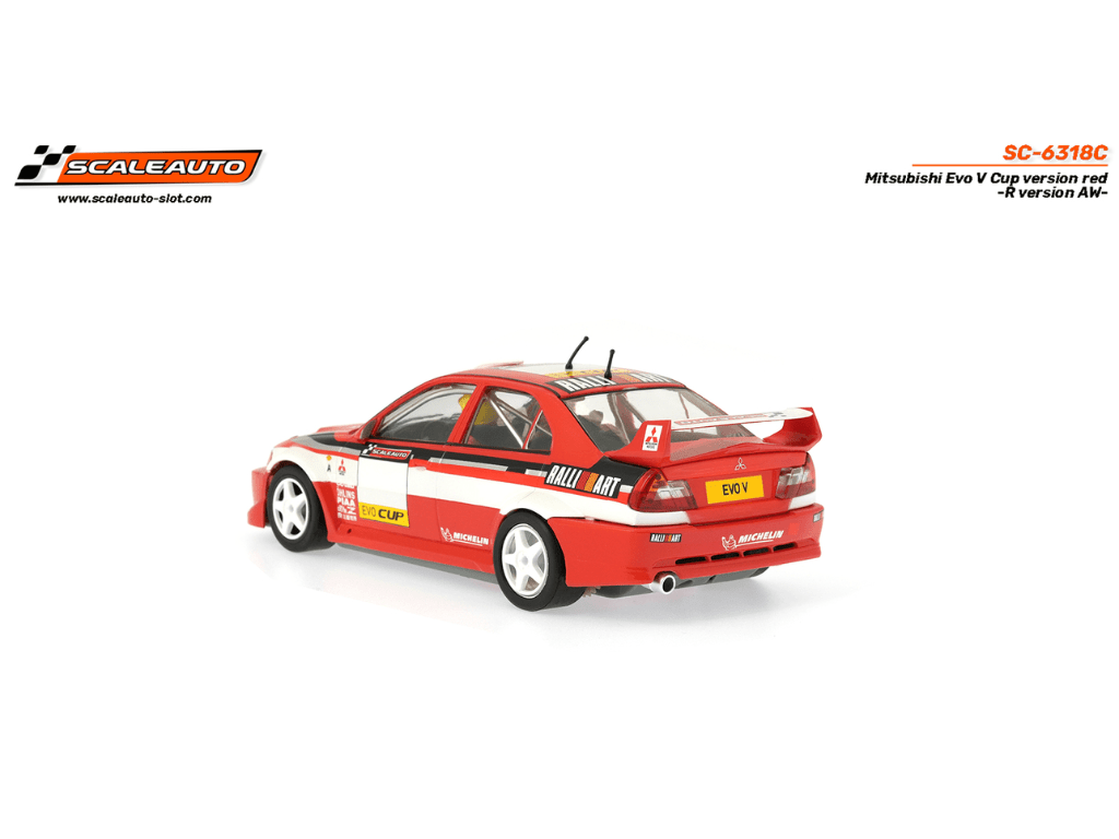Scaleauto | Mitsubishi Lancer Evo V | Evo Cup - Red | R 4WD Series | SC - 6318C