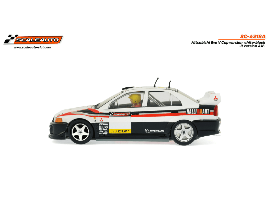 Scaleauto | Mitsubishi Lancer Evo V | Evo Cup - White | R 4WD Series | SC - 6318A