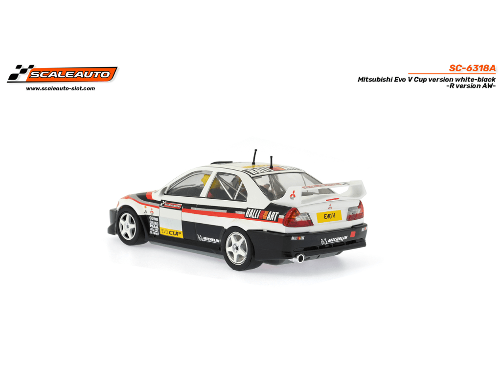 Scaleauto | Mitsubishi Lancer Evo V | Evo Cup - White | R 4WD Series | SC - 6318A