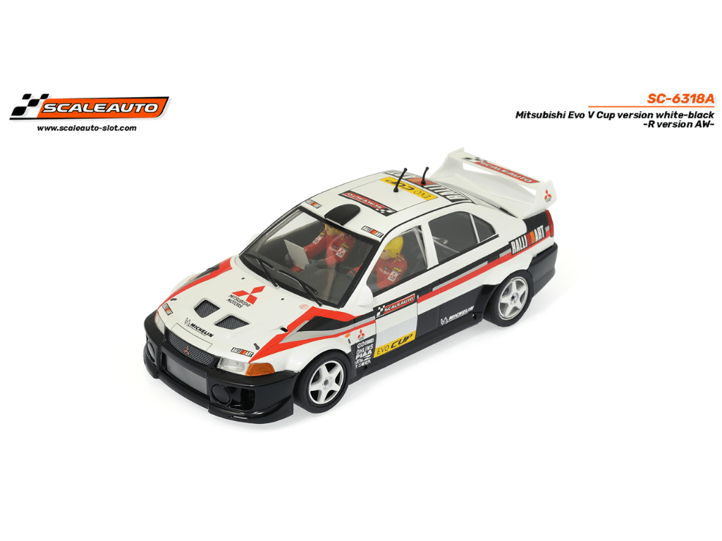 Scaleauto | Mitsubishi Lancer Evo V | Evo Cup - White | R 4WD Series | SC - 6318A