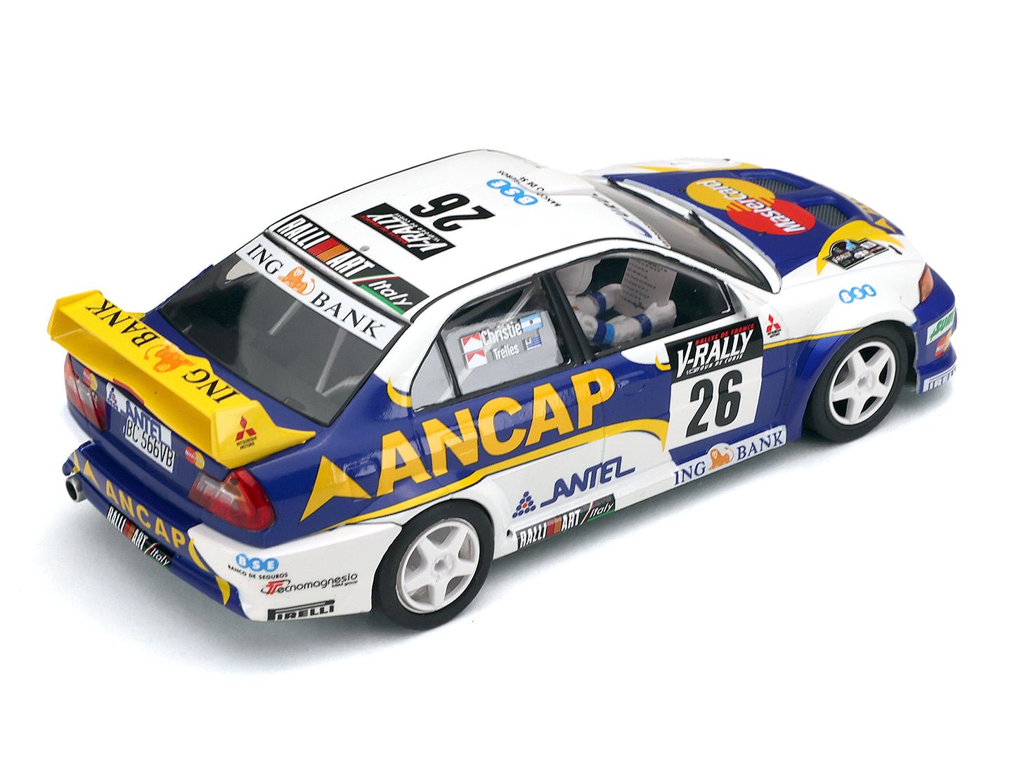 Scaleauto | Mitsubishi Lancer Evo VI | 26 Ancap | R 4WD Series | SC - 6368R | 1/32 Slot Car