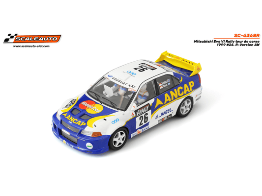 Scaleauto | Mitsubishi Lancer Evo VI | 26 Ancap - WRC 1999 | R 4WD Series | SC - 6368R