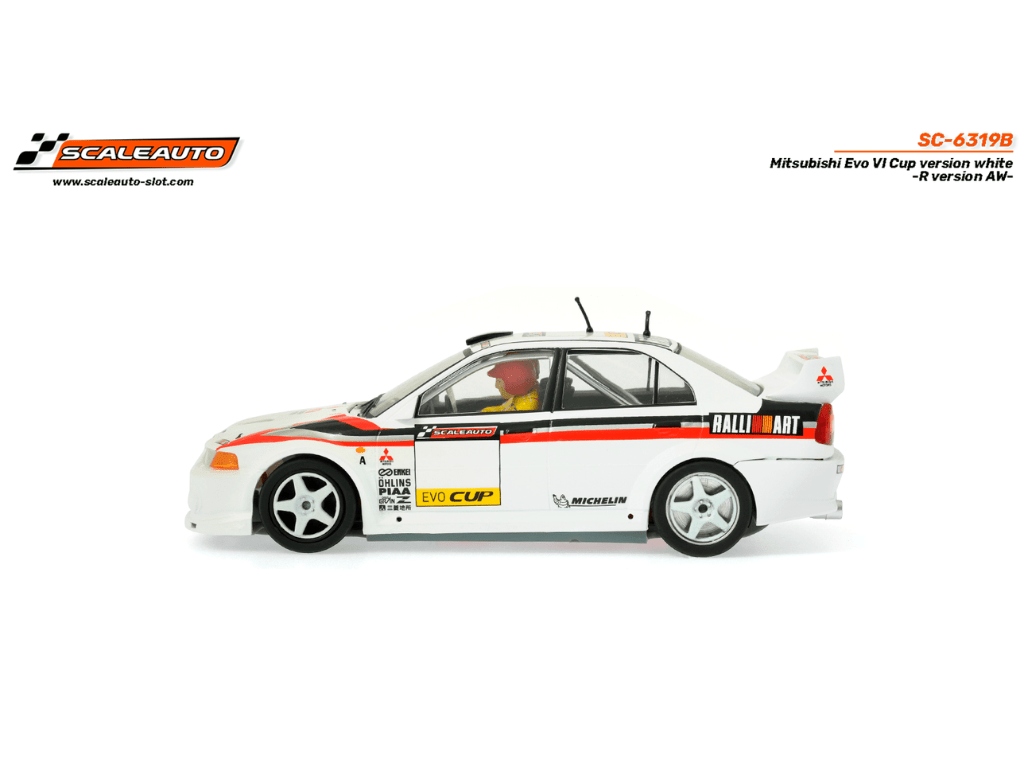Scaleauto | Mitsubishi Lancer Evo VI | Evo Cup - White | R 4WD Series | SC - 6319B